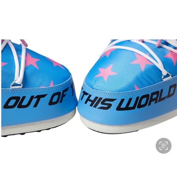 MOON BOOT Icon Retrobiker Boots Pink Stars EU 35/38 39/41 42/44 45/47 NEW - Picture 5 of 6